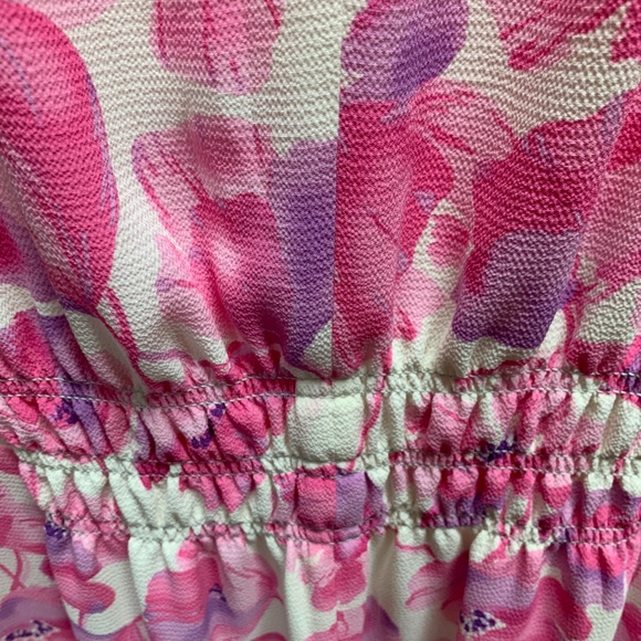 Talbots absolutely beautiful pink/fuschia floral dress worn once! Think "Easter" - Picture 6 of 6